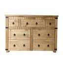 Ver imagem 1 de Cômoda Madeira Maciça 7 Gaveta Barroco, Cód. 666