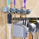 Ver imagem 5 de Suporte Multiuso Porta Vassoura Lavanderia Funcional Cabos