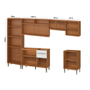 Ver imagem 2 de Cozinha Modulada Clara 330cm Sem Tampo/ Cuba  - Cinamomo/Branco Aramóveis