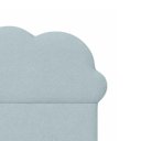 Ver imagem 2 de Cabeceira de Cama Box Estofada 120cm Viúva Decoração Nuvem Boucle
