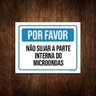 Kit 3 Placas Sinalização - por Favor Não Sujar Micro-ondas - 1
