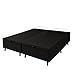 Ver imagem 3 de Cama Box Bau King Preta Suede 1,93cm Premium Blindada Super Reforçada