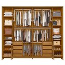 Ver imagem 4 de Guarda Roupa Casal Grande 2 Portas de Correr com 1 Espelho 100% Mdf Dalí 278cm Madetec:cumaru