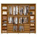 Ver imagem 3 de Guarda Roupa Casal Grande 2 Portas de Correr com 1 Espelho 100% Mdf Dalí 278cm Madetec:cumaru