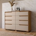 Ver imagem 6 de Cômoda Georgia 8 Gavetas Carvalho Fendi Moval