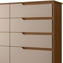 Ver imagem 5 de Cômoda Georgia 8 Gavetas Carvalho Fendi Moval