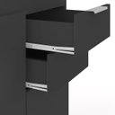 Ver imagem 6 de Armário de Cozinha com Tampo Cp01 180cm Pérola Preto Z34 - Mpozenato