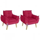 Ver imagem 1 de Kit 02 Poltrona Opala Vermelho