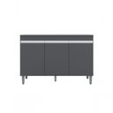 Ver imagem 3 de Balcão Armário Multiuso Gabinete Manu 120cm 3 Portas C-tampo