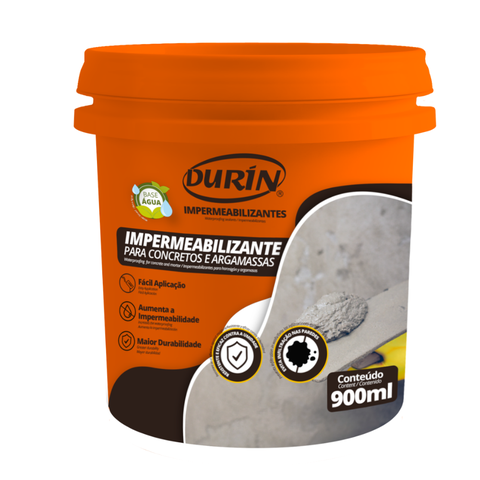 Impermeabilizante para Concretos e Argamassas 900ml Fácil Aplicação Mais Durabilidade Durín