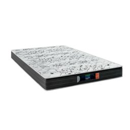 Cama Box King - Tecido Sintético Branco com Colchão Extra Firme D28-Suporta 80Kg - 3