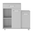 Ver imagem 2 de Armário de Cozinha Balcão Multiuso para Microondas Multimóveis Mp2189 Branco Branco