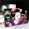 Quadro Mulher Japonesa:120x80 cm/PRETA - 3