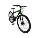 Ver imagem 2 de Bicicleta Mountain Bike Velox Aro 29 Freio Disco 21v Ello Cor:preto/verde