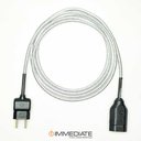 Ver imagem 1 de Extensão Elétrica 2 Metros Pp 2x0,75mm Revestido Prata Cabos Immediate