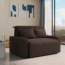 Ver imagem 1 de Sofá Cama Compacto 2 Lugares 1,38 Larg Amora New Matrix Cor:Suede Marrom