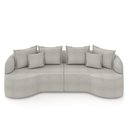 Ver imagem 2 de Sofá Living Decorativo Salinas 4 ou Mais Lugares com Almofadas 290cm Modulado Bouclê Cinza G33- Gran