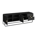 Ver imagem 4 de Rack Orgânico para TV até 65 Polegadas 180cm 2 Portas 2 Gavetas Metal Luna