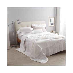 Jogo De Cama Queen Cetim 300 Fios Buddemeyer Damask Branco - 2