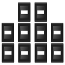 Ver imagem 1 de Kit C/10 Placas 4x2 1 Posição Weg Refinatto Style Preto Acetinado