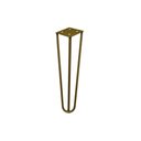 Ver imagem 4 de Kit 18 Pés de Metal 25 CM Hairpin Legs Rack e Puffs Dourado