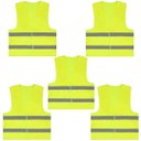Ver imagem 1 de Kit 5 Colete Segurança Refletivo Sinalizaçao Epi Amarelo Fluorescente Neon Tamanho Xg