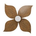 Ver imagem 4 de Ventilador de Teto com Controle Remoto Natuvent Flower Led 4 Pás Madeira Imbuia