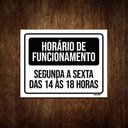 Ver imagem 1 de Kit 3 Placas - Horário Funcionamento