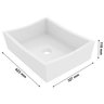 Cuba para Banheiro Sobrepor Retangular 42x33cm Athena Branca - Potenza Móveis - 4