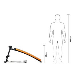 Banco de Musculação Declinado Prancha Abdominal Gallant GBA1H00A-PT - 4