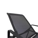 Ver imagem 3 de Espreguiçadeira Lótus Reta Premium Preta para Piscina