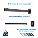 Ver imagem 4 de Suporte Cabide Varal Articulado 1 Braço Preto