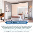 Ver imagem 4 de Guarda-Roupa Modulado 5 Peças Infinity Branco/Line/Blush