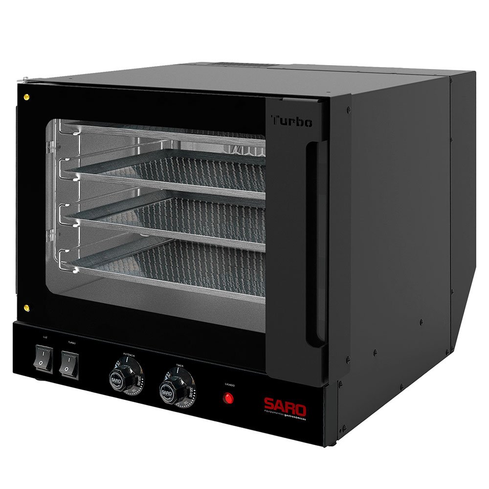 Forno Turbo Elétrico C/ 4 Esteiras 35x35cm Saro Ft Aço Inox 220v - 2