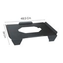 Ver imagem 3 de Suporte Base Gabinete Aquário Cpu Apoio Mesa - Chão Preto