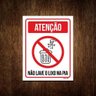 Kit 3 Placas - Atenção Não Lave Lixo na Pia - 1
