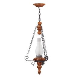 Lustre Medieval Madeira Vintage Ferro 1 Lâmpada 1201 - 1
