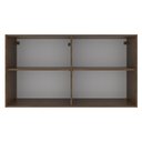 Ver mais imagens de Armário de Cozinha Aéreo 120 cm 2 Portas Rustic/Cinza Agata Madesa