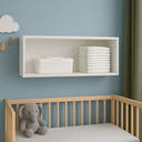 Ver imagem 6 de Nicho de Parede Branco 50cm Infantil Sala Quarto Prateleira