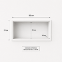 Ver imagem 4 de Nicho de Parede Branco 50cm Infantil Sala Quarto Prateleira