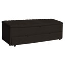 Ver imagem 1 de Calçadeira Baú Sapateira 190cm Ayla Suede Tampo Reto