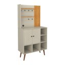 Ver imagem 1 de Cantinho do Café Aur Estilo Retrô Cor Cinamomo / Off White