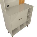 Ver imagem 3 de Cantinho do Café Aur Estilo Retrô Cor Cinamomo / Off White