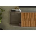 Ver imagem 3 de Rack Suspenso Ripado Modena para TV até 60 polegadas- Fendi/Naturale - Madetec