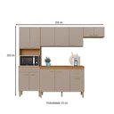 Ver imagem 4 de Cozinha Completa Zurique 12 Portas 2 Gavetas 6226 Freijó/camurça - Indékes