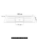 Ver imagem 4 de Pia de Cozinha com Cuba e Válvula Bali 140cm Aço Inox - Ghel Plus