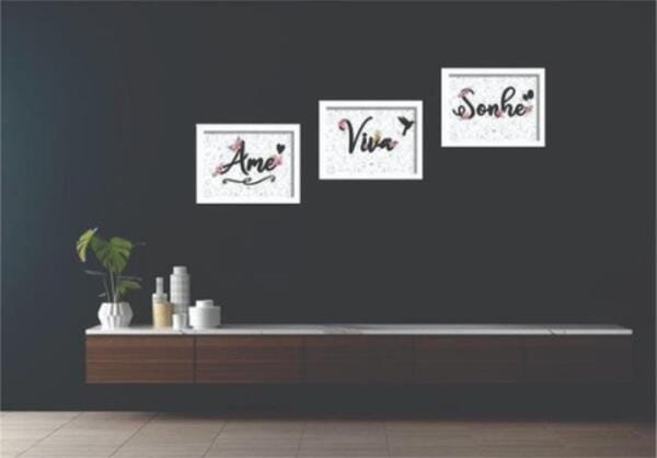 Quadro Decorativo Com Moldura Qualidade Premium Frases | MadeiraMadeira