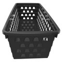 Ver imagem 1 de Kit 02 Cestos Organizadores Armários Cozinha Dispensa:preto