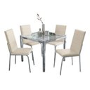 Ver imagem 4 de Kit Conjunto Mesa Quadrada 4 Cadeiras Jantar Cozinha Vidro - Kappesberg