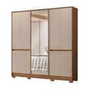 Ver imagem 1 de Guarda-roupa 10 Portas 4 Gavetas com Espelho Moval Alasca